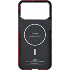 Ультра тонкий чехол Pitaka для iPhone 17 Pro Max, Красно-золотой