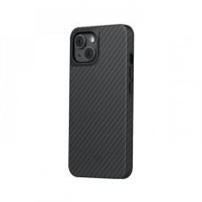 Противоударный чехол Pitaka MagEZ Pro 3 для iPhone 14 Plus (6.7"), черно-серый, кевлар (арамид)