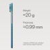 Ультра тонкий чехол Pitaka (PitaTap™) для iPhone 17 Air, Голубой