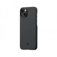 Ультра тонкий чехол Pitaka MagEZ 3 для iPhone 14 Plus (6.7"), черно-серый, кевлар (арамид)