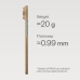 Ультра тонкий чехол Pitaka (PitaTap™) для iPhone 17 Air, Золотой