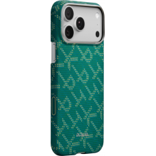 Ультра тонкий чехол Pitaka для iPhone 17 Pro, Зелено-золотой