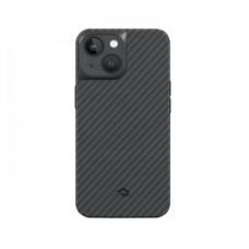 Противоударный чехол Pitaka MagEZ Pro 3 для iPhone 14 Plus (6.7"), черно-серый, кевлар (арамид)