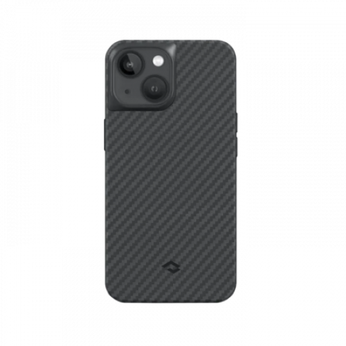 Противоударный чехол Pitaka MagEZ Pro 3 для iPhone 14 Plus (6.7"), черно-серый, кевлар (арамид)