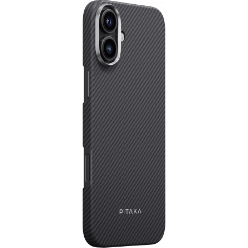 Ультра тонкий чехол Pitaka для iPhone 16, Черный